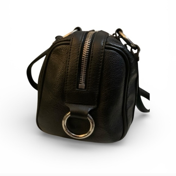 MCM Black Leather Satchel with Silver Accents - Vintage - Picture 4 of 7